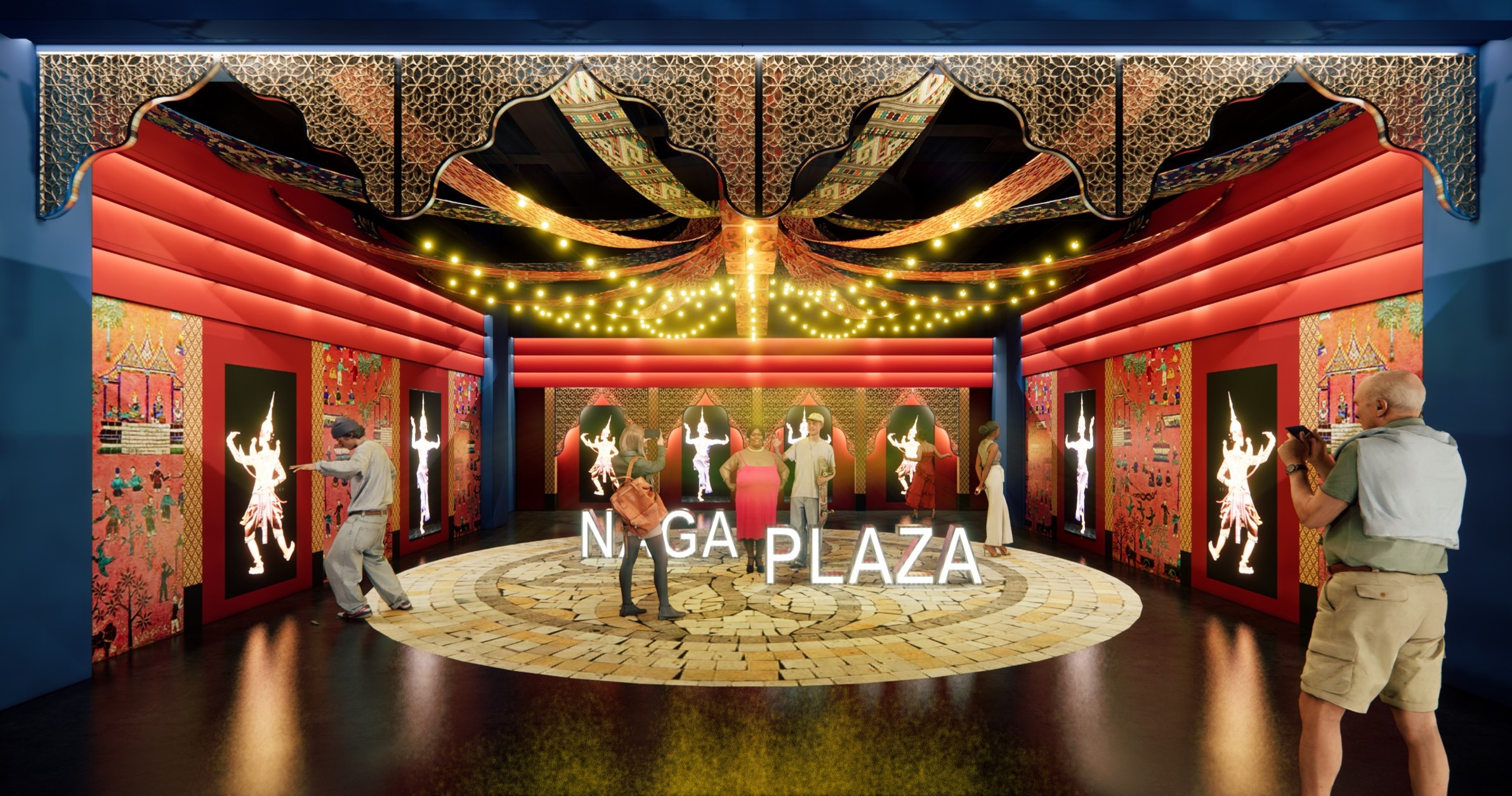 风情水街文化馆室内设计